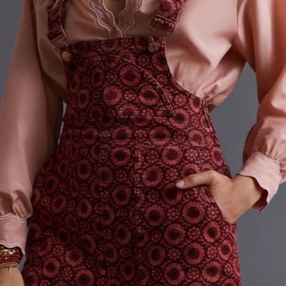 NWOT Pilcro Relaxed Corduroy Overalls - Picture 2 of 4